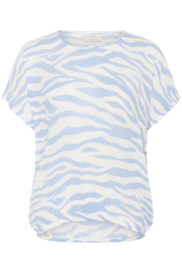 Amber top soft chambray zebra
