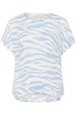 Amber top soft chambray zebra