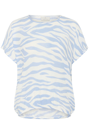 Amber top soft chambray zebra