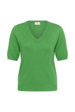 Lizza v-neck pull bright green