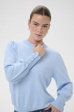 Lizza pull buttons powder blue