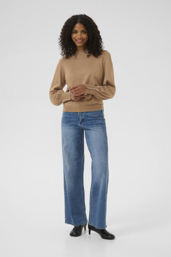 Lizza buttons pull toasted coconut