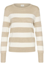 Lizza pullover feather melange/chalk