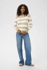 Lizza pullover feather melange/chalk