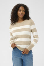 Lizza pullover feather melange/chalk