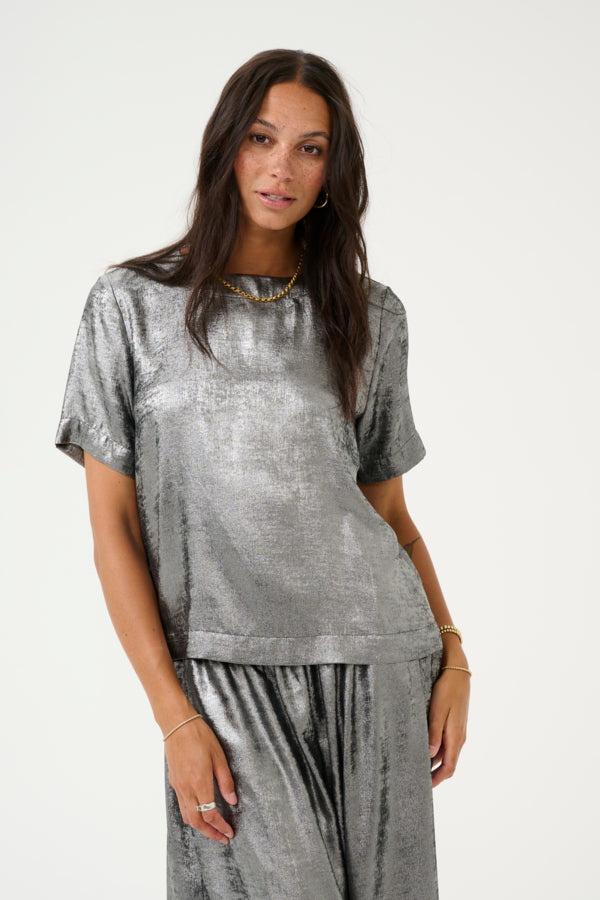 Lorina blouse silver
