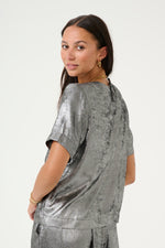 Lorina blouse silver