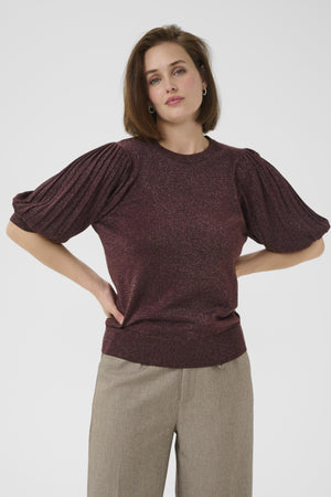 Regina pleat pull fudge