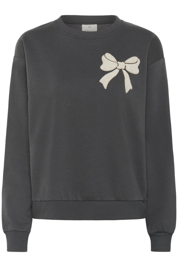 Elenora sweater black oyster bow