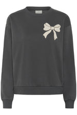 Elenora sweater black oyster bow