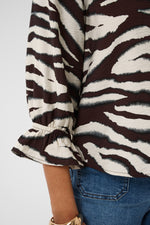 Viky blouse coffe bean