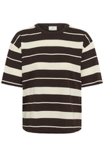 Winny t-shirt coffee bean stripe