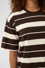 Winny dress coffee bean stripe