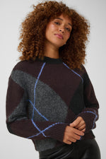 Grith pull dark grey melange