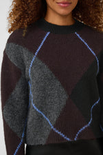 Grith pull dark grey melange