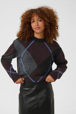 Grith pull dark grey melange