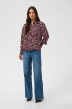 Meghan shirt fudge abstract