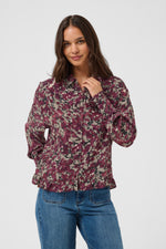 Meghan shirt fudge abstract