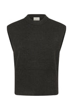 Barbara knit vest dark grey