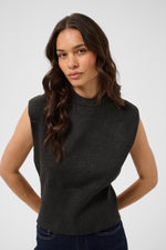 Barbara knit vest dark grey