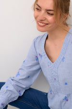 Ulla blouse blue stripe