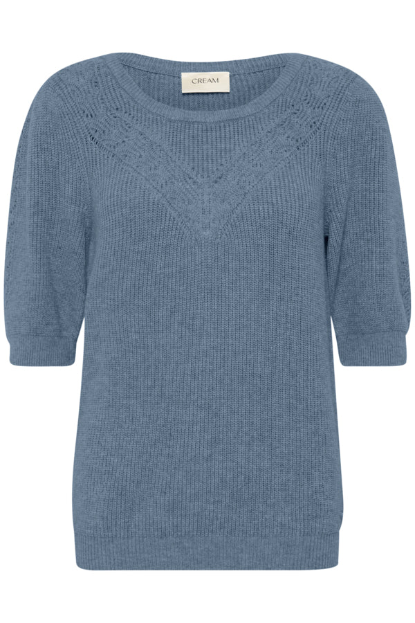 Dela short sleeve pull blue heaven