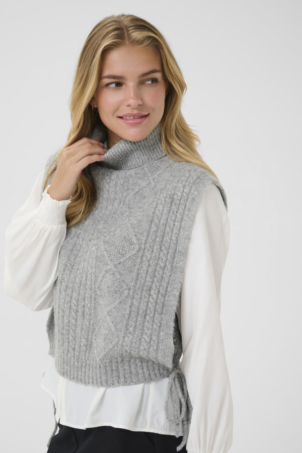Frina knit slipover grey melange