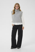 Frina knit slipover grey melange