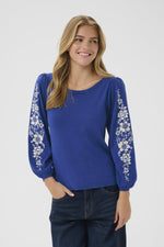 Villea boatneck pull galaxy blue
