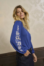 Villea boatneck pull galaxy blue