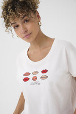 Lumilla t-shirt red lips