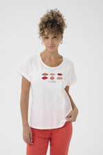 Lumilla t-shirt red lips