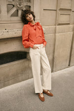 Natalia 7/8 straight twill natural sand