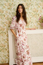 Tiah maxi dress pink flower