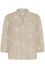 Korey blouse lichtbruin of rood