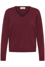 Dela pullover cable beige of cabernet