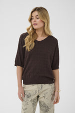 Annali knit pullover bleached sand of java