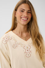 Luciana sweatshirt bleached sand