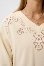 Luciana sweatshirt bleached sand