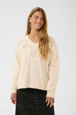 Luciana sweatshirt bleached sand