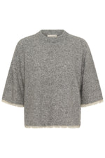 Kibana lace pullover lichtgrijs, roze of bruin