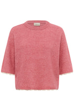 Kibana lace pullover lichtgrijs, roze of bruin