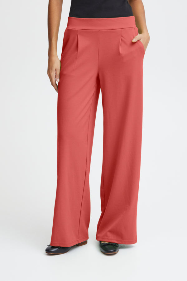 Kate sus long wide pant mineral red