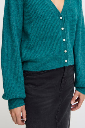 Marin cardigan green blue slate