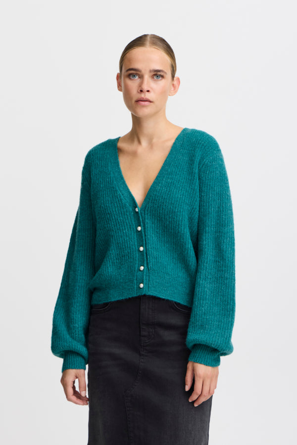 Marin cardigan green blue slate