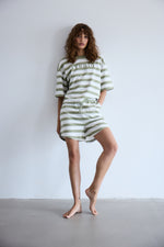 Ocie short tea stripe