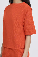 Obia SS top jacquard