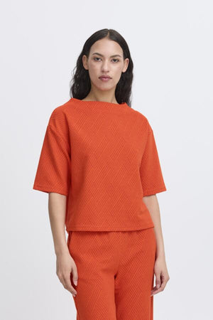 Obia SS top jacquard