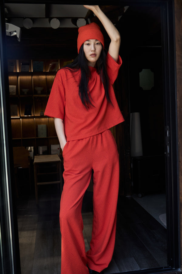 Obia SS top jacquard