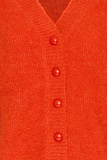 Loucle cardigan tangerine tango
